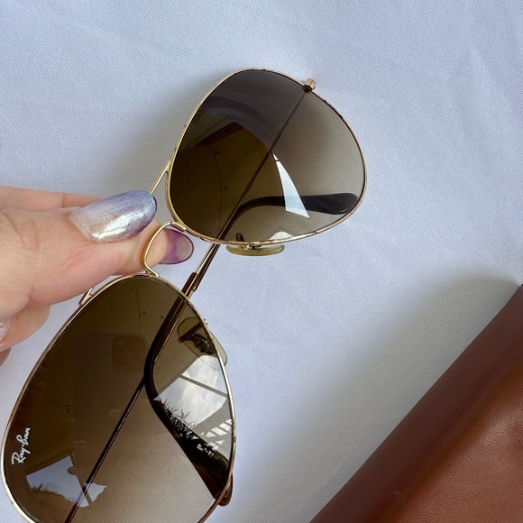 Brown gradient Rayban aviators used, details shown in pictures - Picture 7 of 7